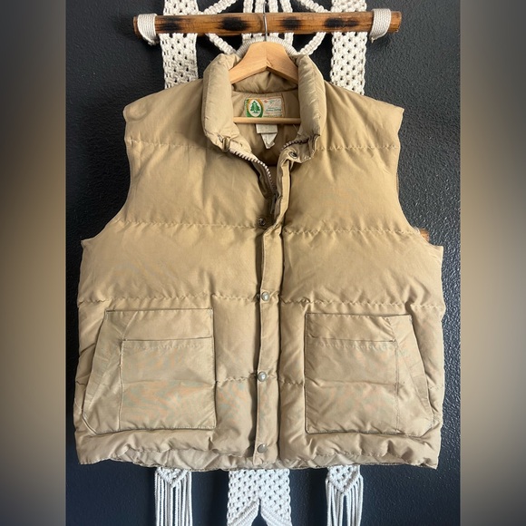 Vintage Woods Goose Brand Outdoor Clothing Feather Down Vest - Picture 1 of 7